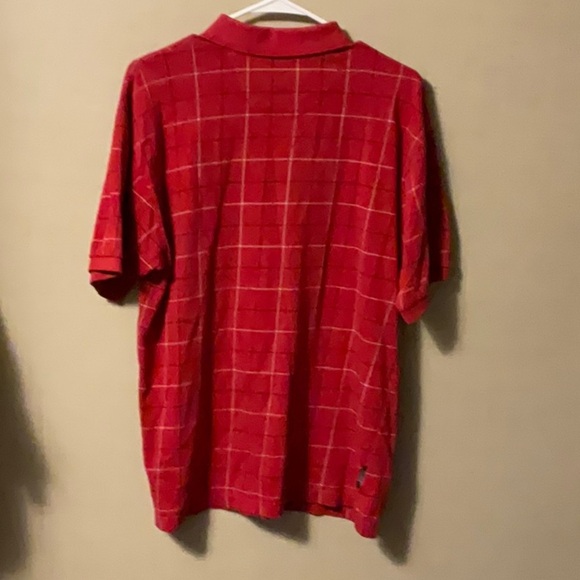Chaps Men's Red Checkered Polo Shirt - Picture 2 of 6